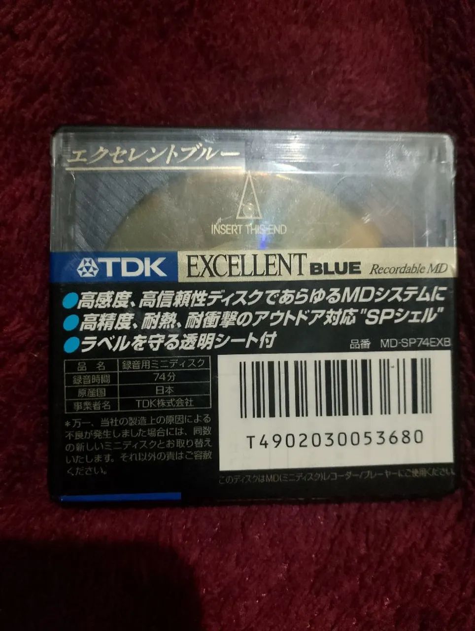 MiniDisc TDK MD-SP 74 Excelente Blue - Foto 3