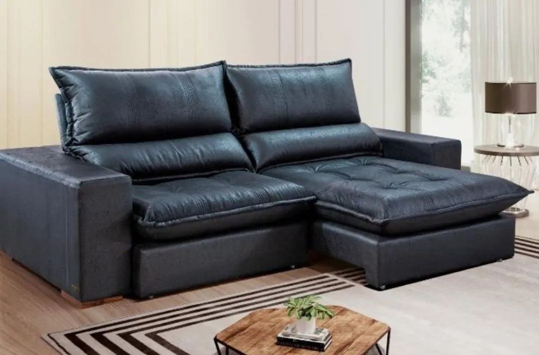 Sofa Retrátil Molas Ensacada Prada Super macio 457517272400537600