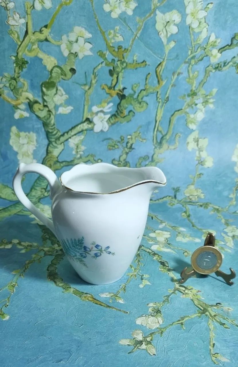 Leiteira ou cremeira de porcelana 9 cm. Steatita.1960.Antiguidade - Foto 2