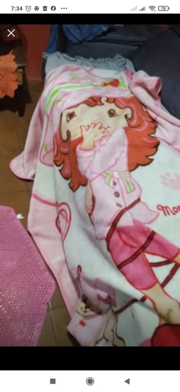 Cobertor infantil com personagem