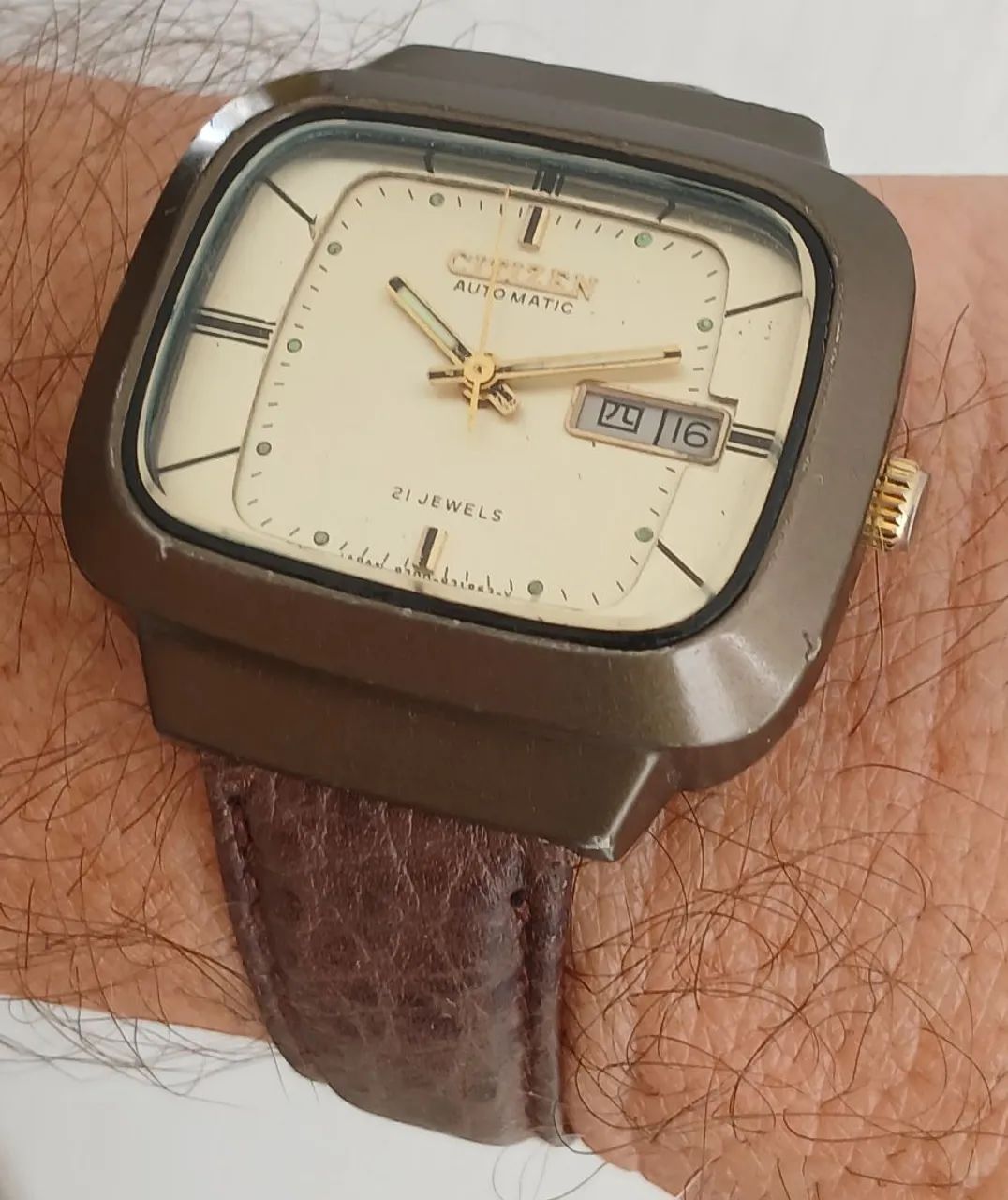 Relógio japonês Citizen Automático 21 Jewels Vintage década de 1970 - Foto 4