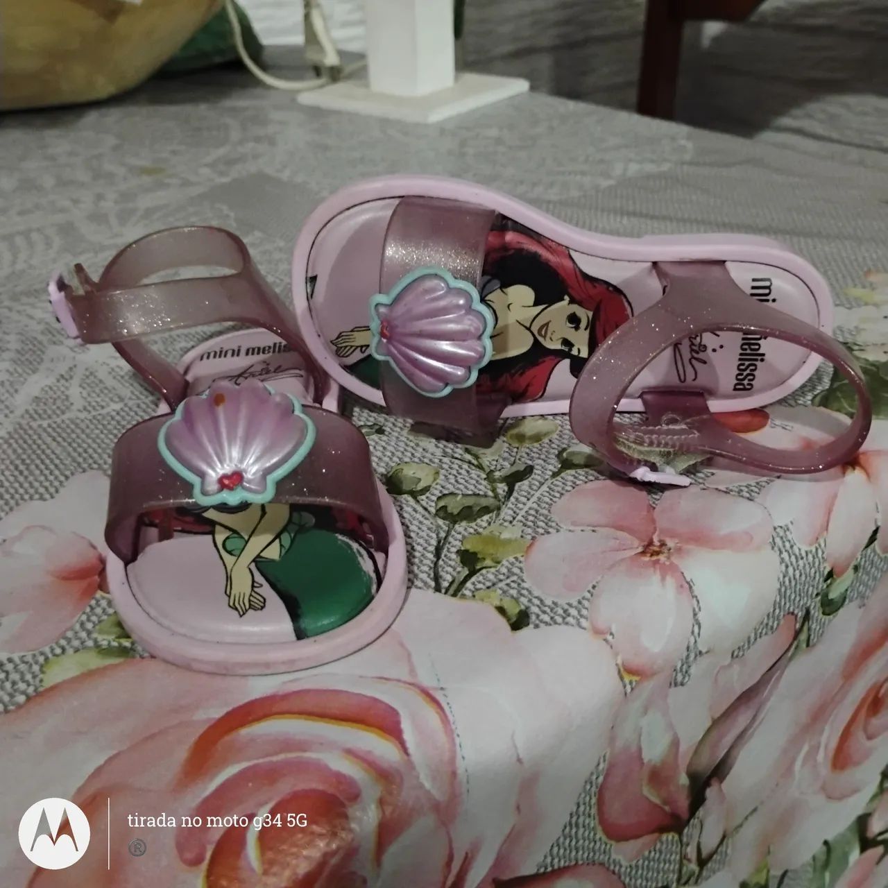 Sandália Infantil Mini Melissa Precious<br>Tam 22<br>$100