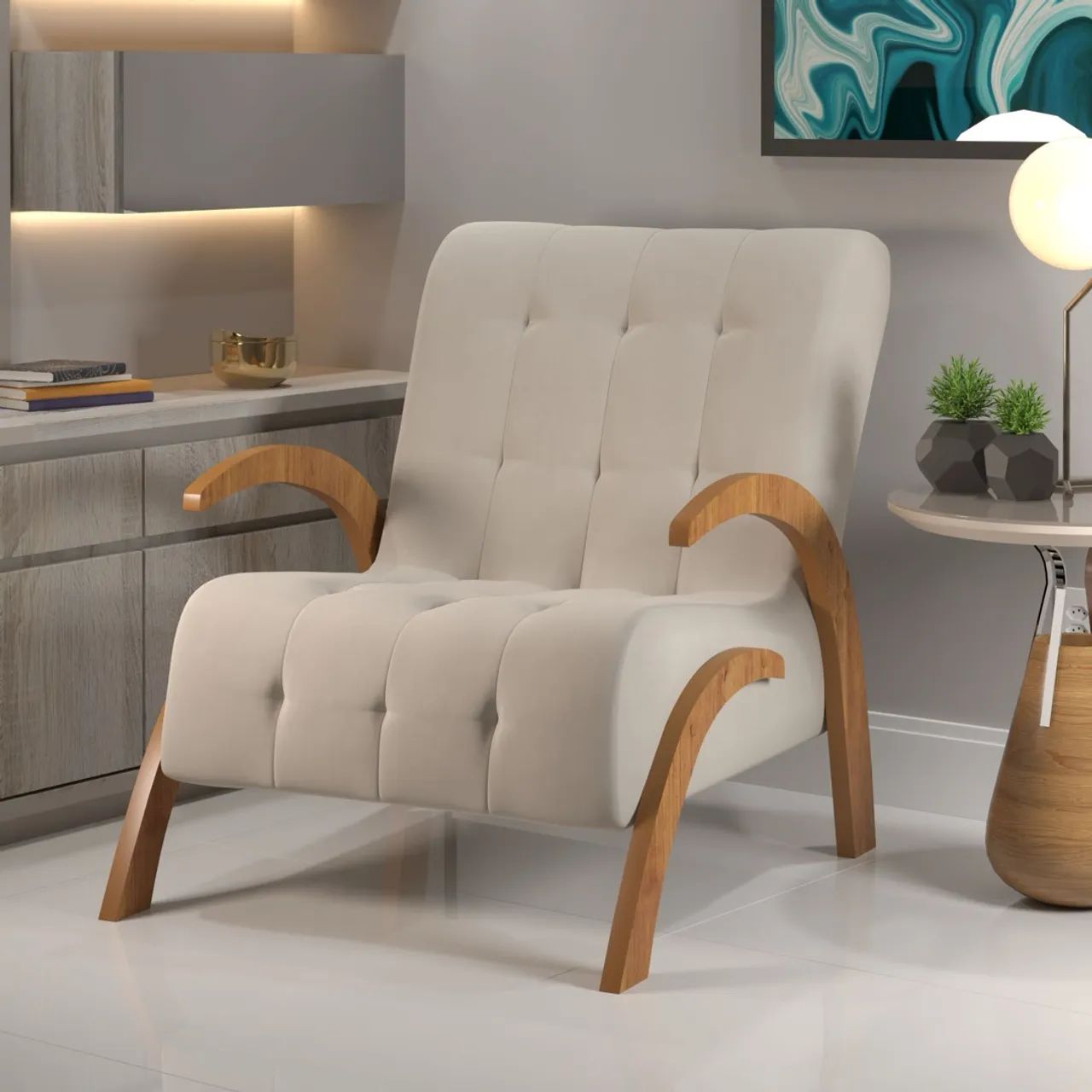 Poltrona Decorativa Bombom s87 - Foto 3