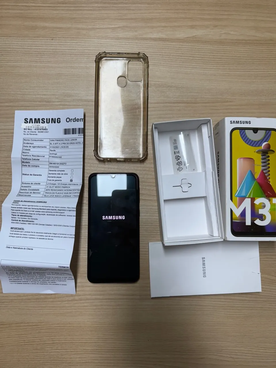 Samsung M31 128g memória