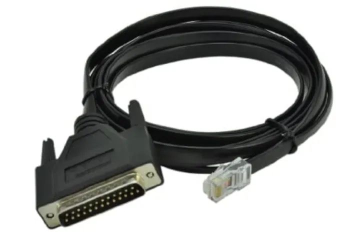 Cabo Console Modem Cisco DB25 RJ45 Preto Original