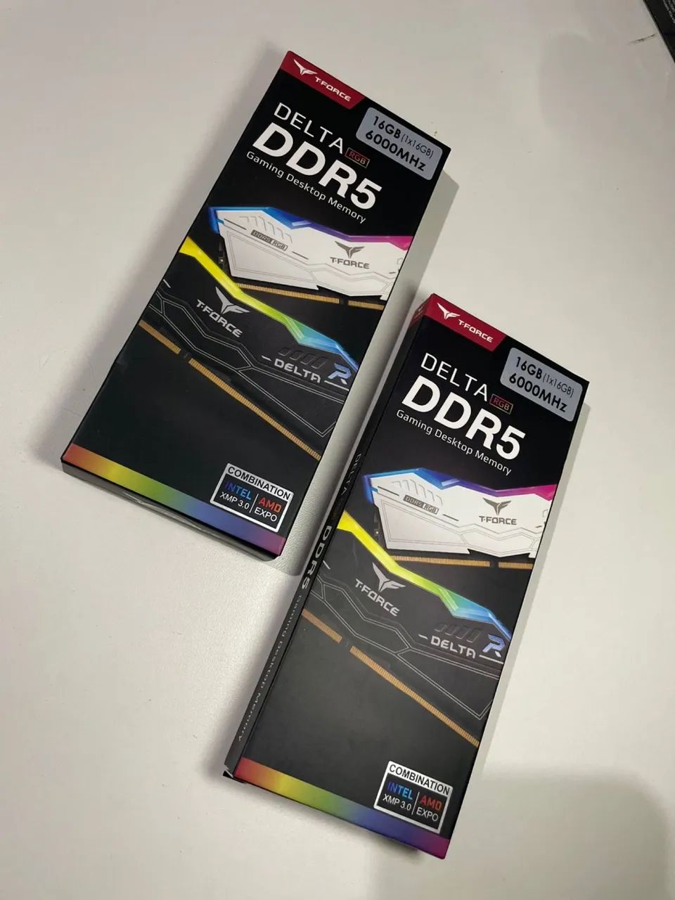 TEAM GROUP T-FORCE DELTA MEMORY, RGB, 16GB (1X16GB), DDR5, 6000MHZ, C38, WHITE64385502990595120