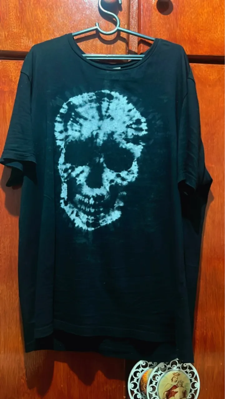 Camiseta Zara Skull Tie Dye