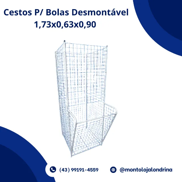 Cesto P/ Bolas Desmontável