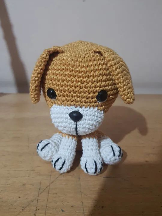Doguinho de croche o melhor amigo do soninho de seu filho