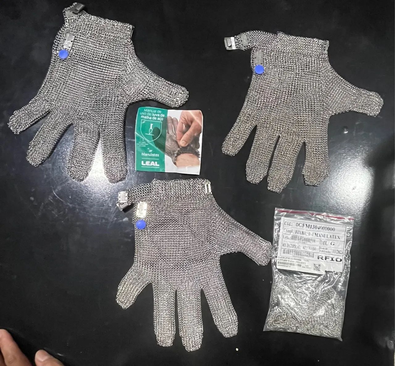 Luvas de Aço - Proteção e Durabilidade tamanhos (M) (G) - Foto 5