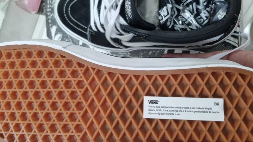 Tênis Vans Modelo skate Grosso Black / White - Foto 3