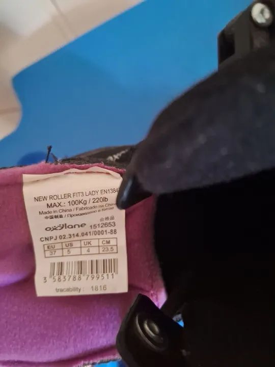 Patins oxelo n33/34,aceito cartão  - Foto 6