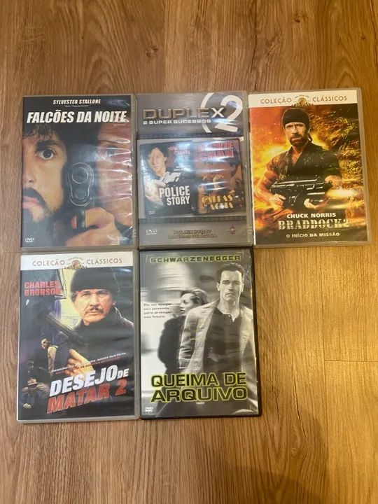 Coleção Filmes Clássicos de Ação em DVD - Foto 2