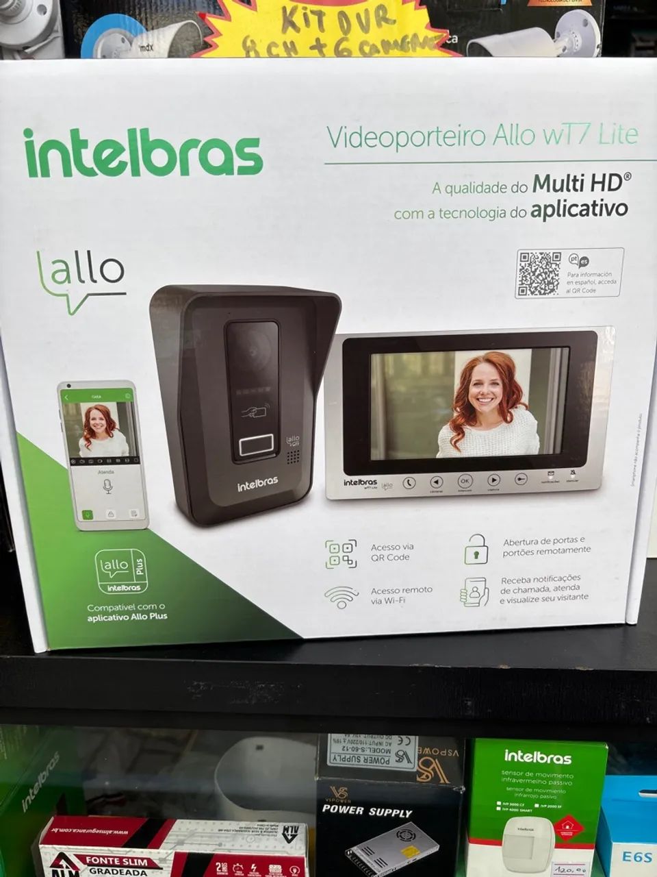 Videoporteiro Intelbras Allo wT7 Lite Multi HD