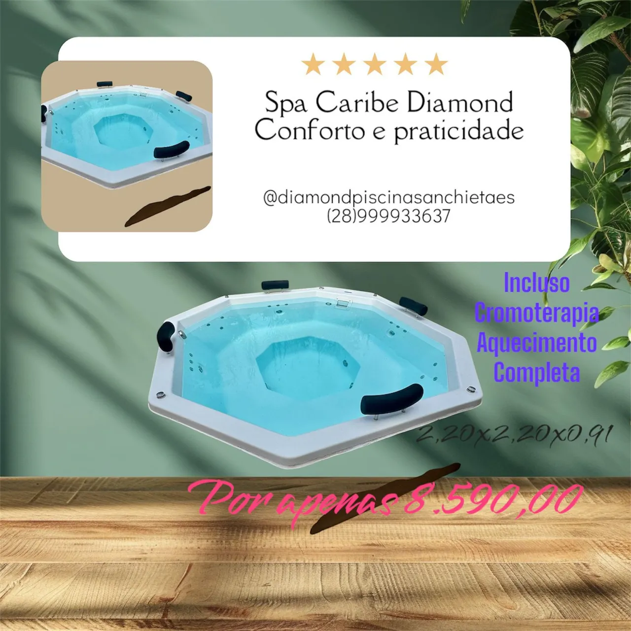 Spa Caribe jacuzzi hidromassagem