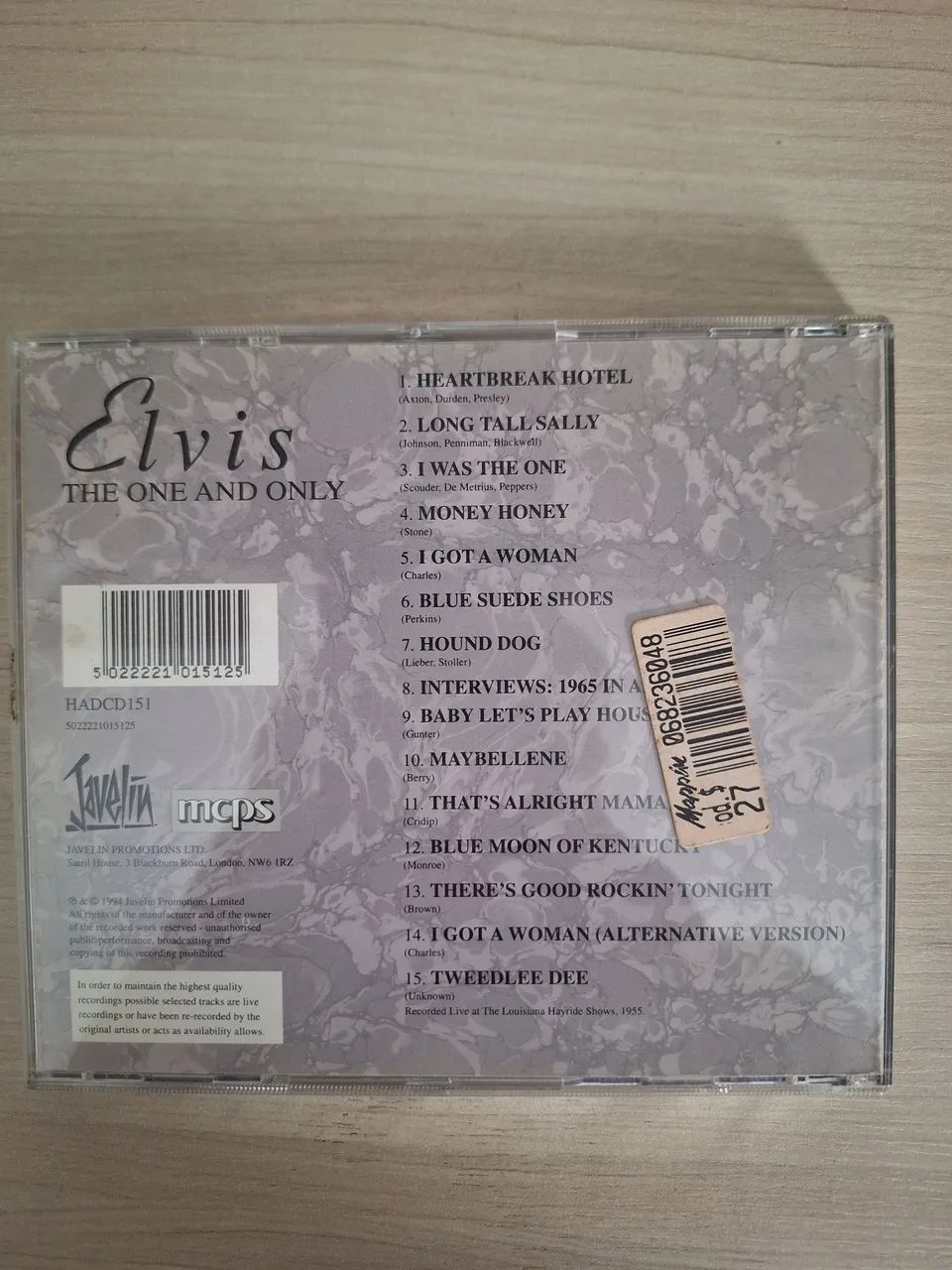 CD Elvis Presley - The One and Only Importado Seminovo - Foto 4