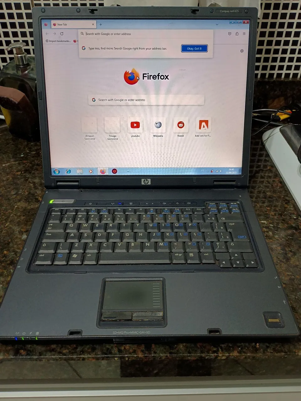Notebook HP Compaq nx6325