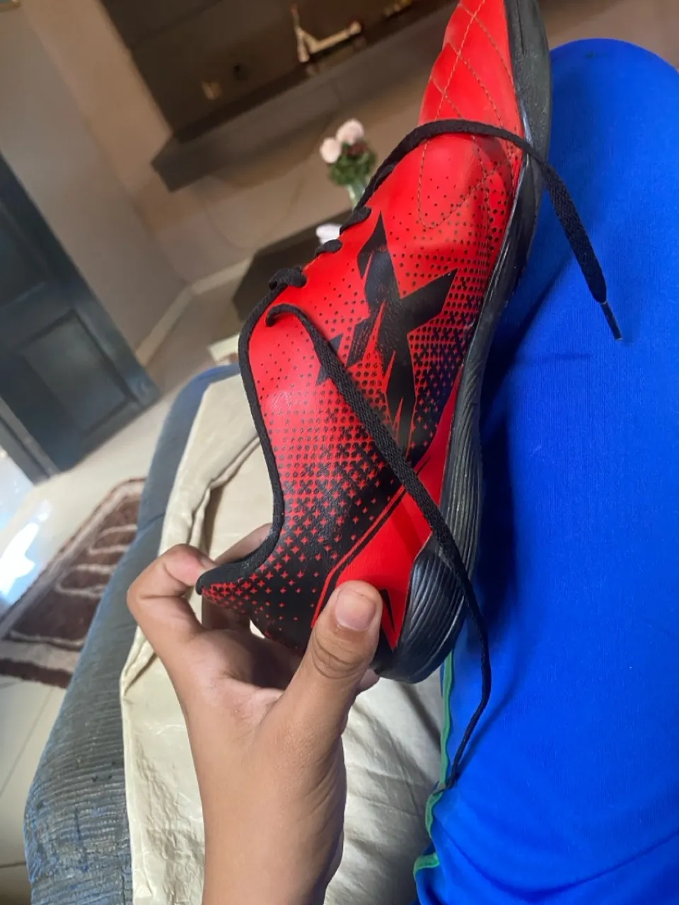 Chuteira de Futsal Vermelha