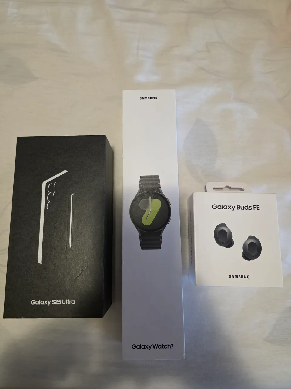 Ecossistema Samsung galaxy s25 ultra, galaxy watch 7 e Samsung buds FE garantia e nota