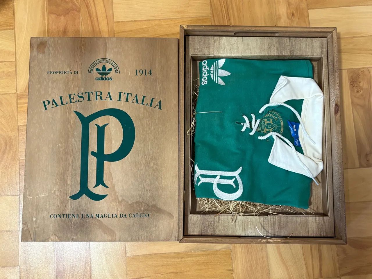 Camisa Palmeiras Comemorativa 1914 Palestra Italia com caixa
