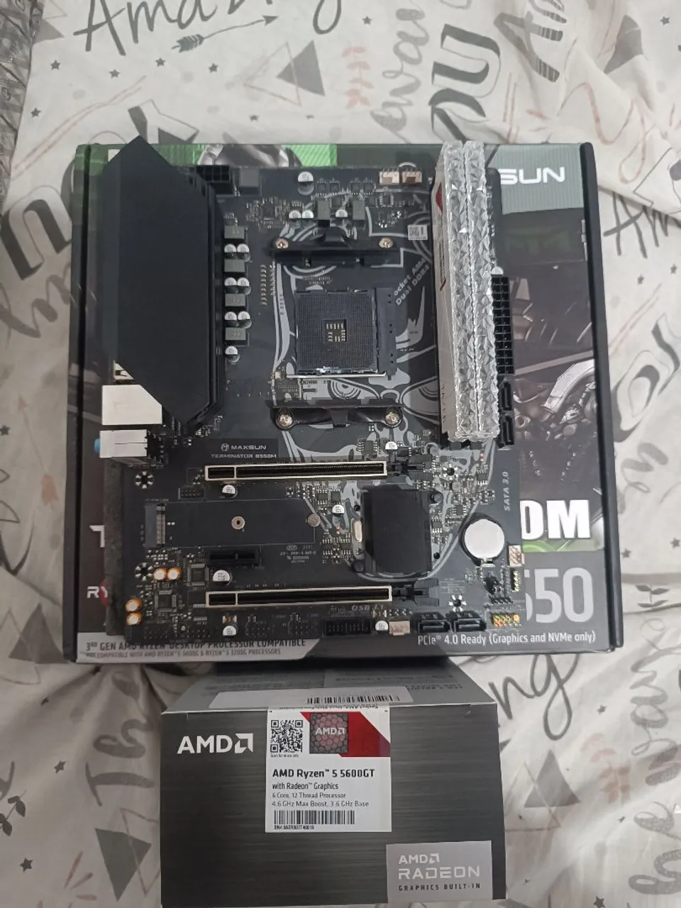 KIT AMD RYZEN AM4 RYZEN 5 5600GT