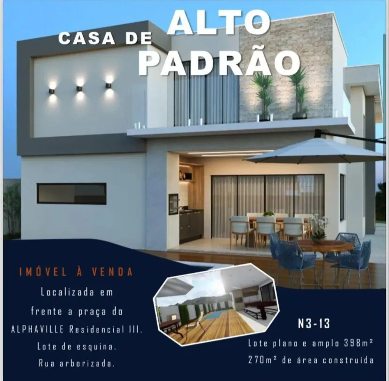 Casa na Planta para Venda em Rio das Ostras, Alphaville, 4 dormitórios, 4 suítes, 6 banhei