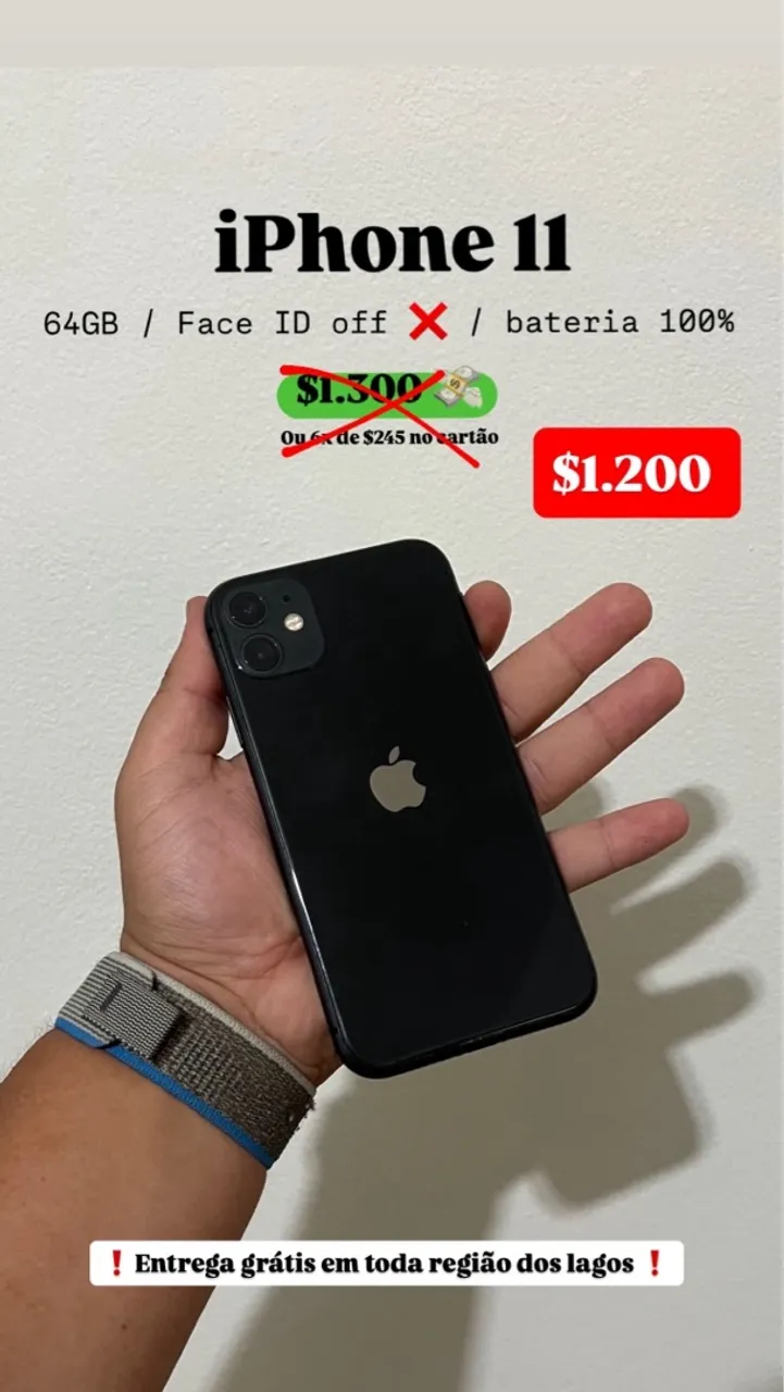 Entrega grátis iPhone 11