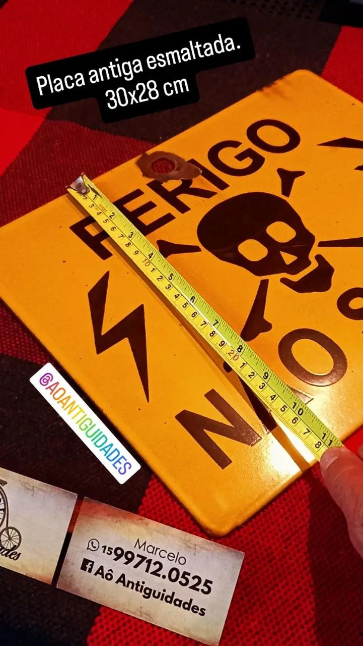 Placa antiga esmaltada 64306880337409124