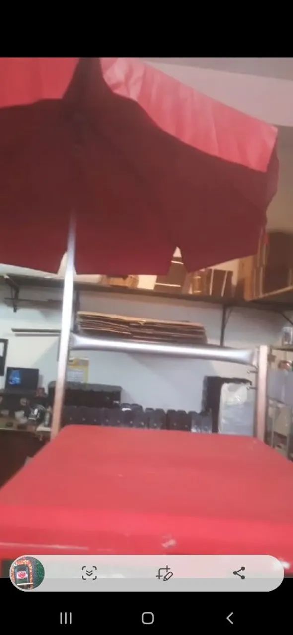 Carrinho para ambulante com isopor e guarda-sol - Foto 5