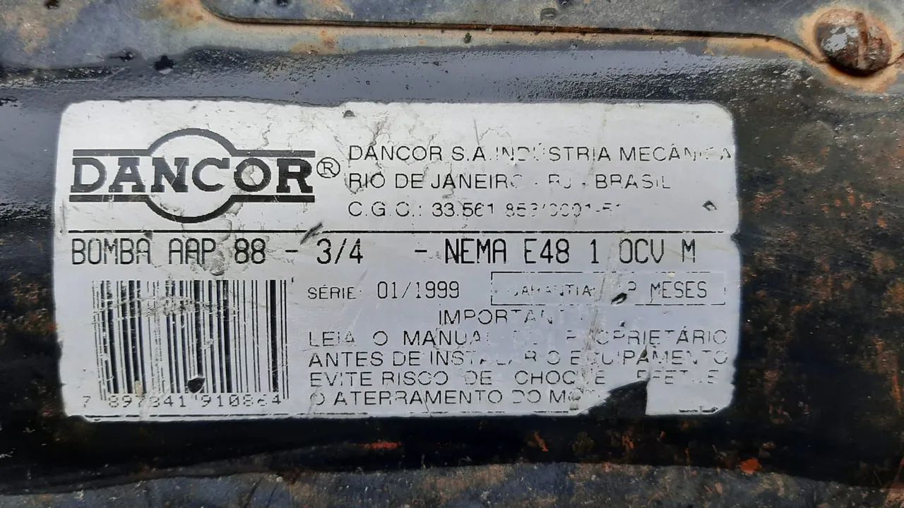 Bomba d'água Dancor AAP 88 - 3/4