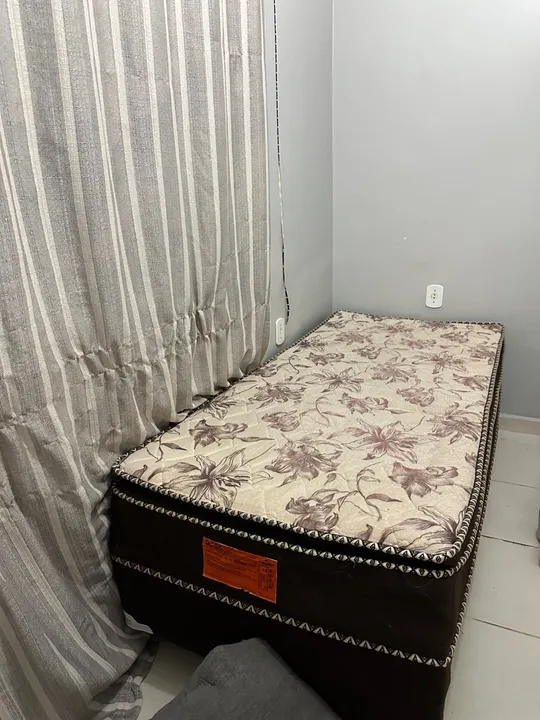 Cama Box de Solteiro com Colchão em Baixo