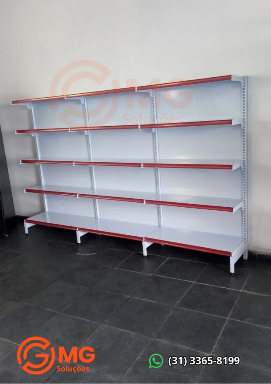 Gôndola de aço - prateleira comercial