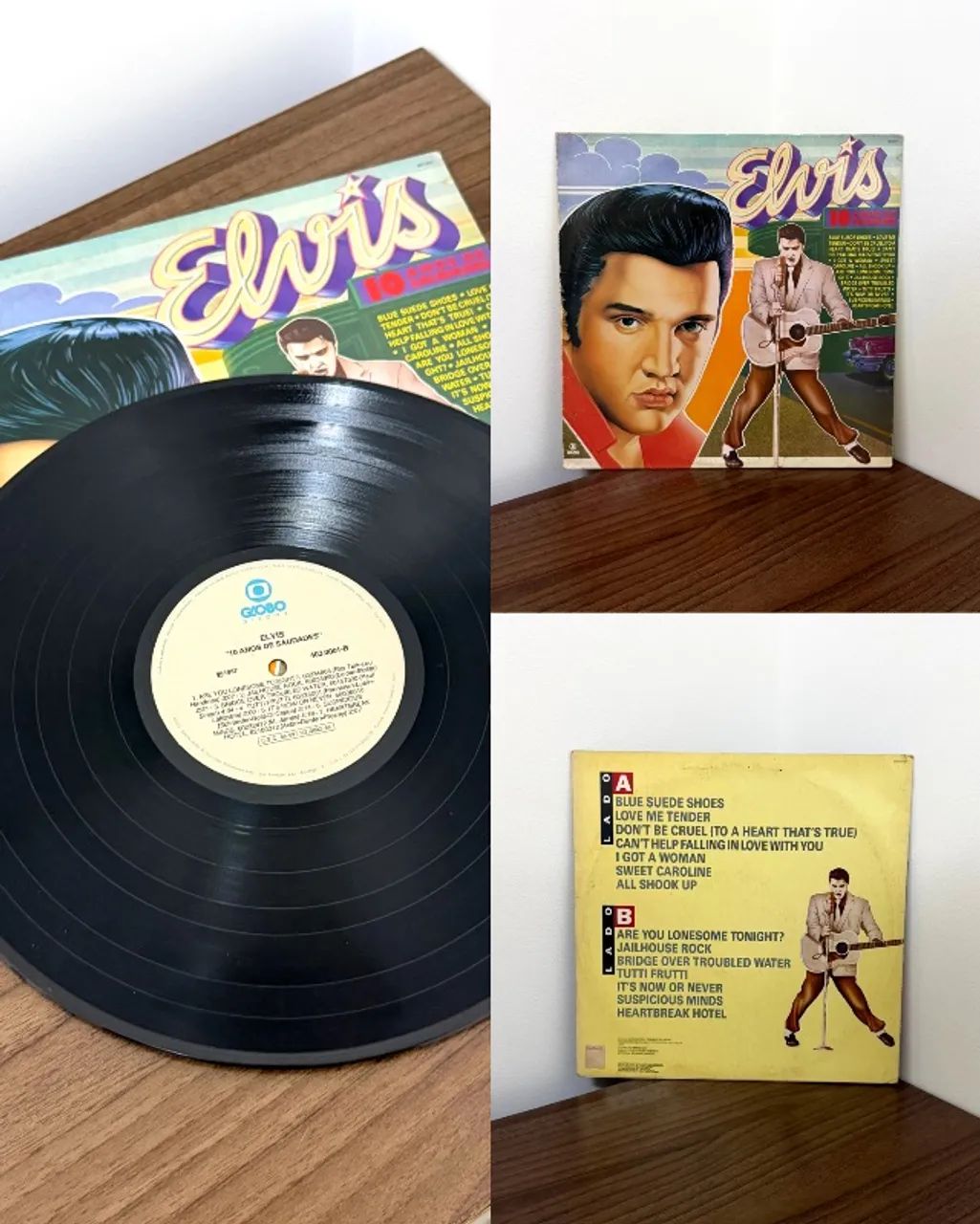 Disco Vinil Elvis Presley - Box 5lps + 1 disco Elvis 10 anos de