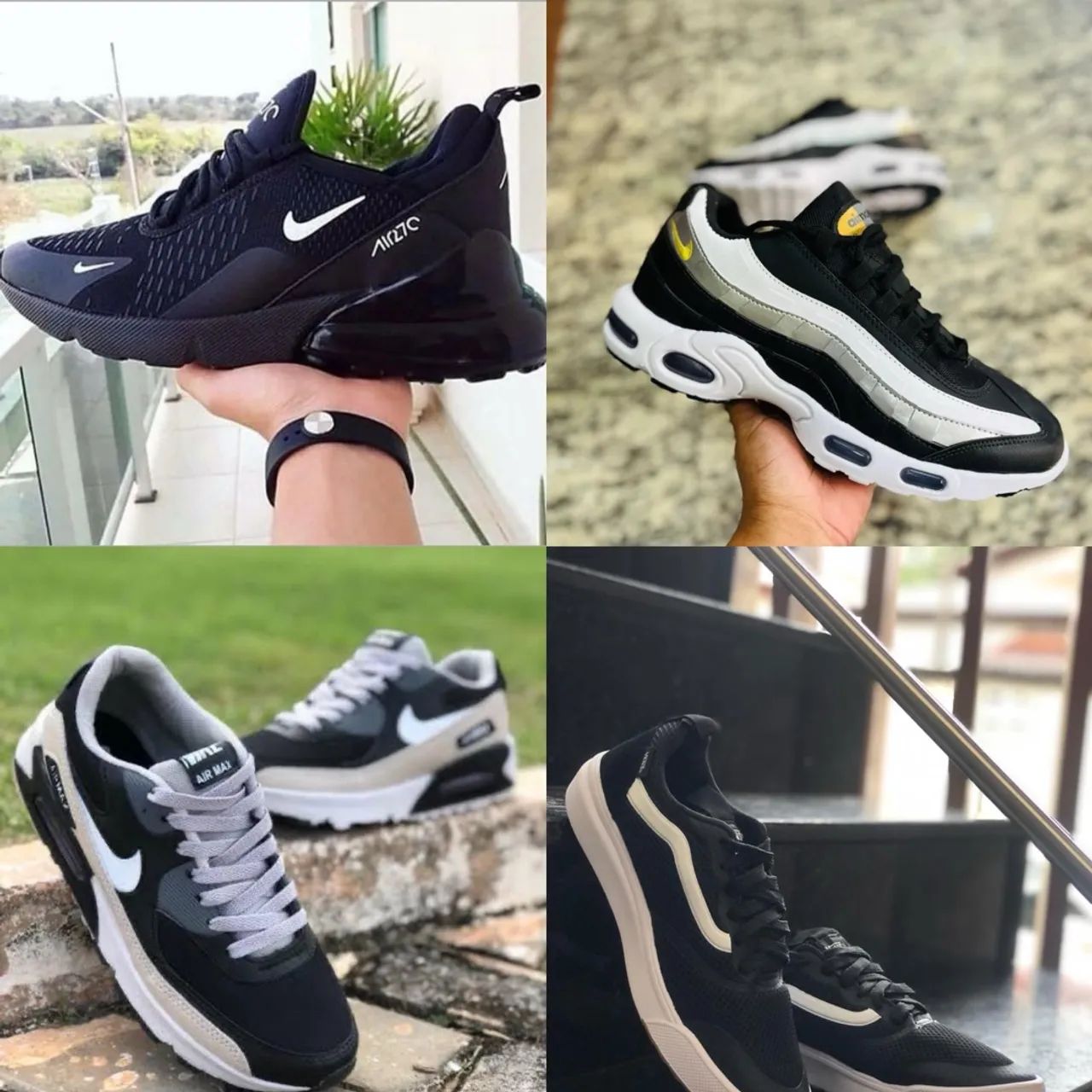 Tênis Nike e Vans - Diversos Modelos Red black blue cores disponíveis 