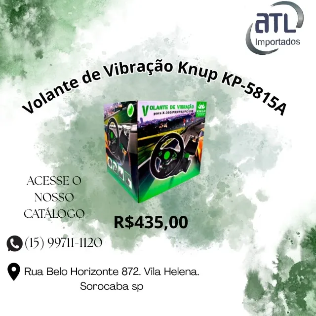 Volante de Vibração Knup KP5815A