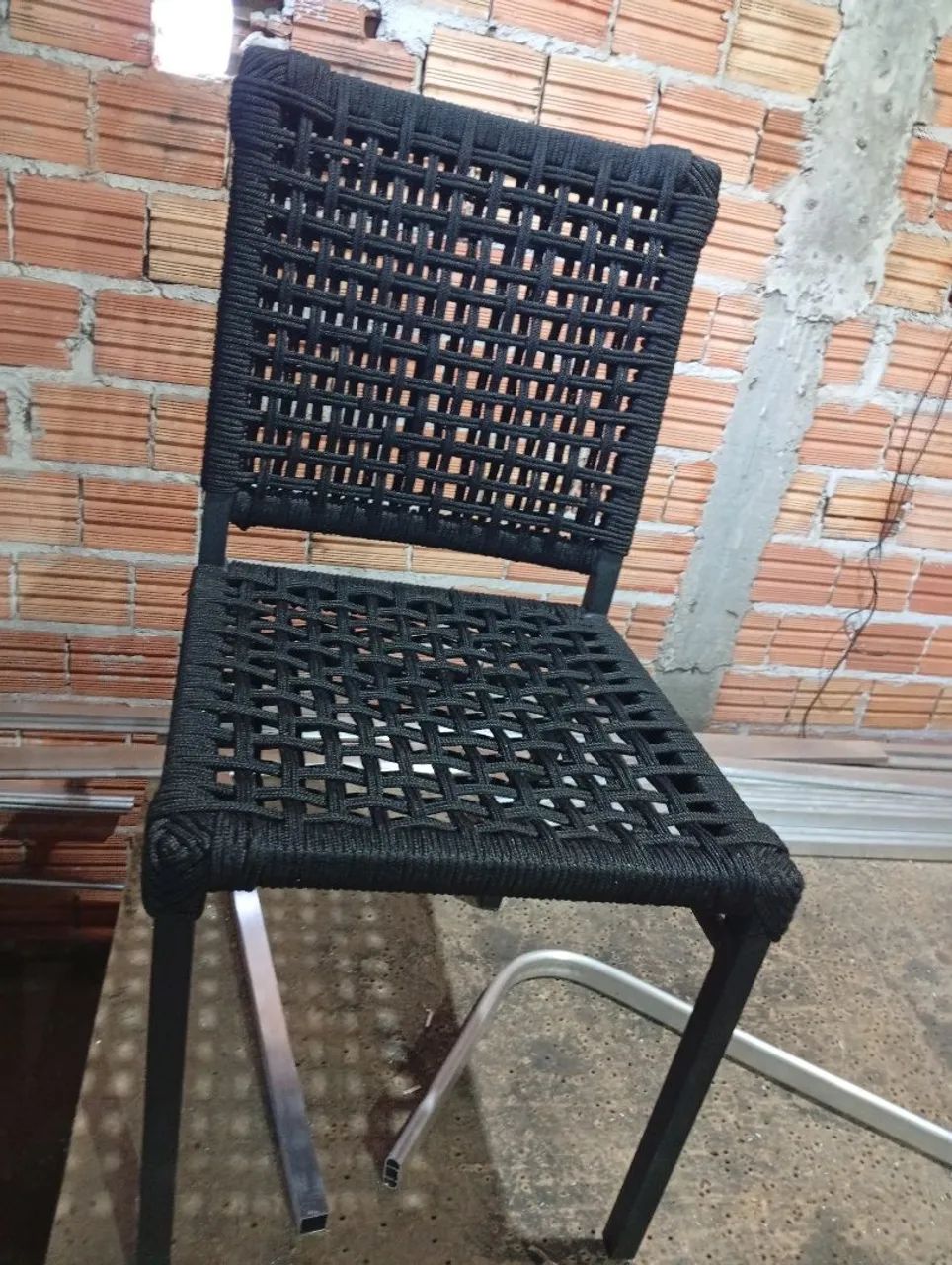 Cadeira em alumínio e corda náutica  - Foto 4