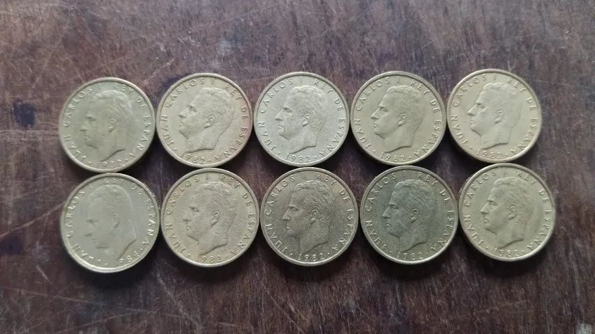 Moeda Estrangeira Antiga Espanha 100 Pesetas 1982 - 10 Un # Av - Foto 3
