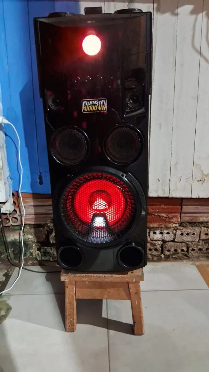Caixa de Som Torre Amplificada 1000W