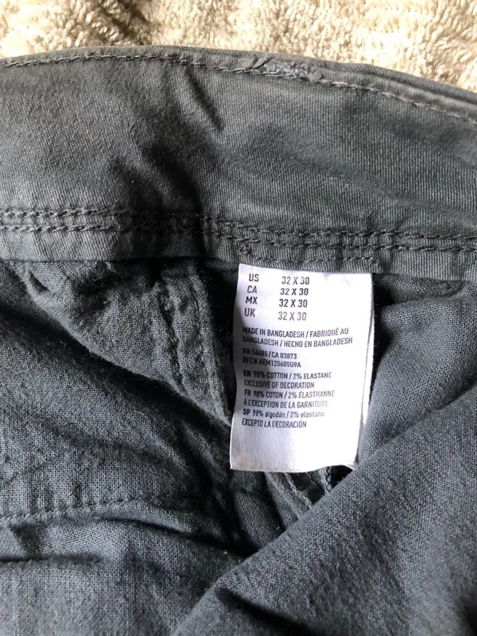 Calça Chino Sarja Cinza American Eagle - Foto 4
