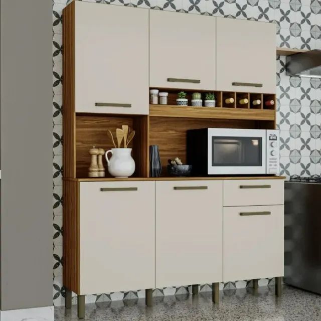 ?Cozinha Mais Prática: Armário 100% MDF com Design Compacto em Super Oferta!?