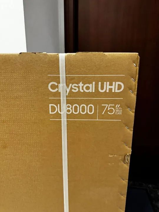 Smart TV Samsung Crystal UHD 4K 75 polegadas DU8000 - NOVA  - Foto 4