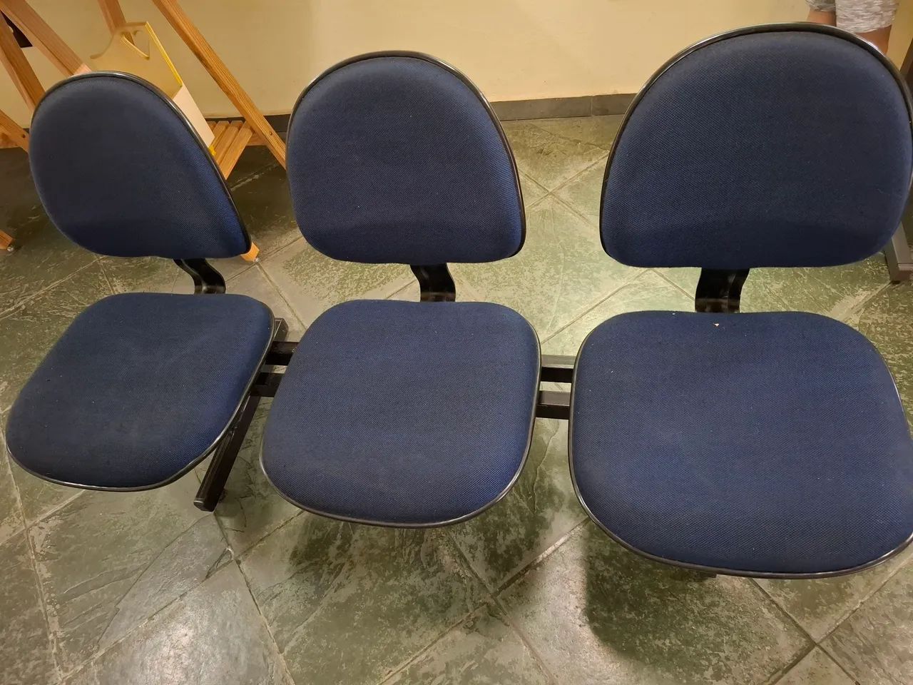 Conjunto de Cadeiras Azul para Sala de Espera ou Escritório