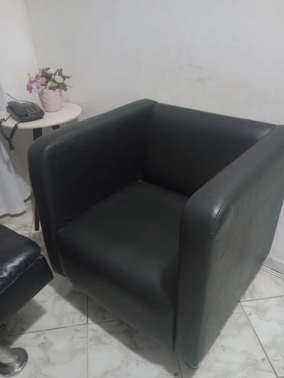 Poltrona corino preta - Foto 4