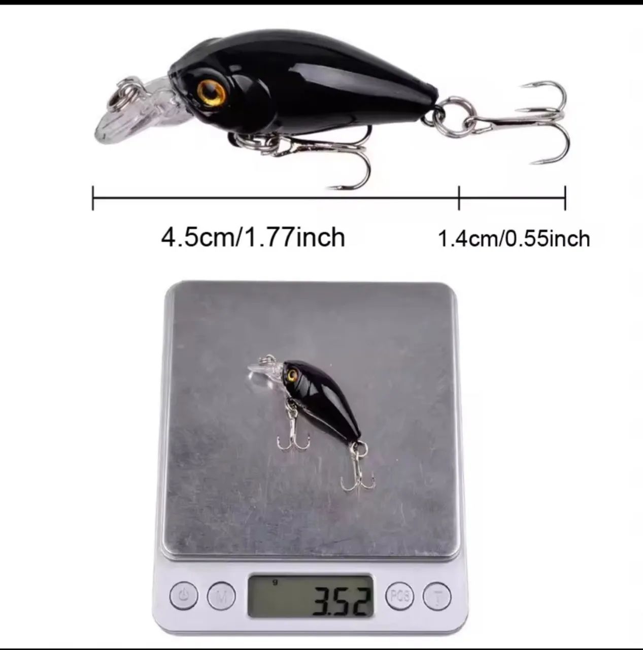 Iscas Artificiais de Pesca - crazy crankbait - Foto 4