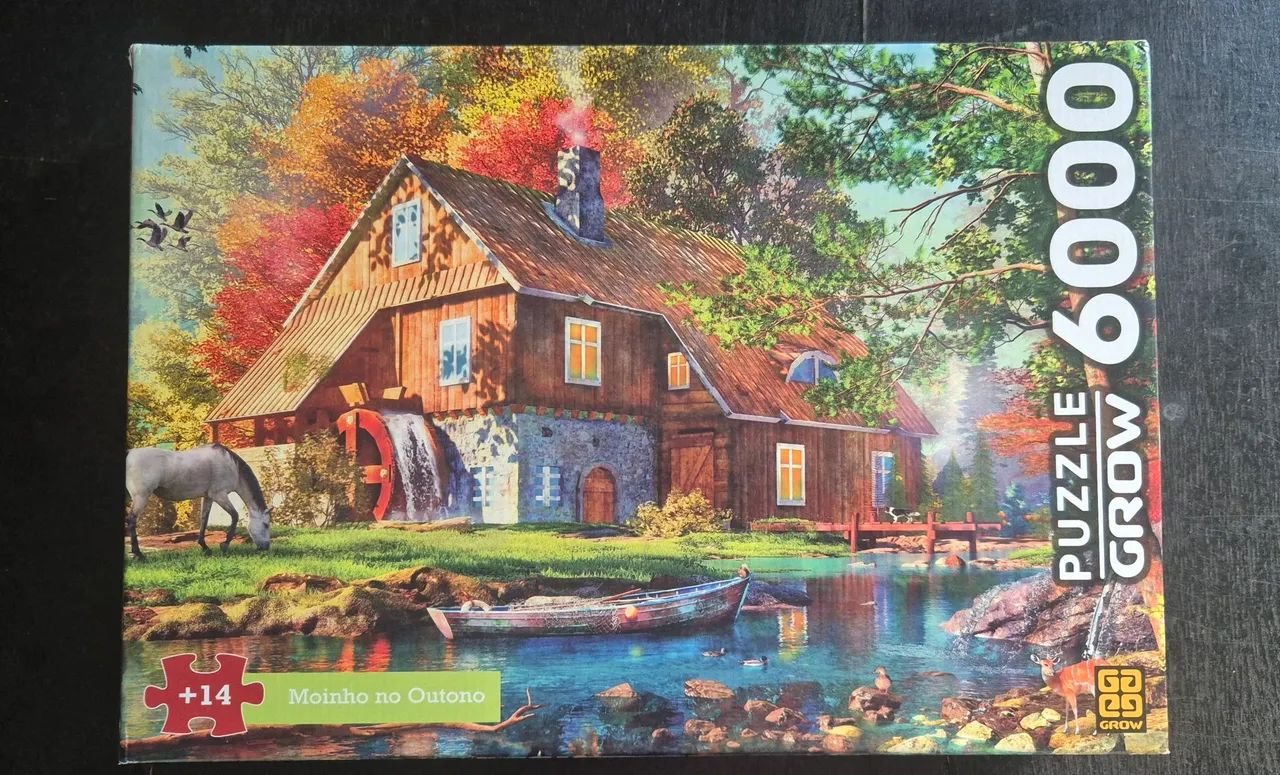 Quebra cabeça 6000 peças - Moinho no Outono