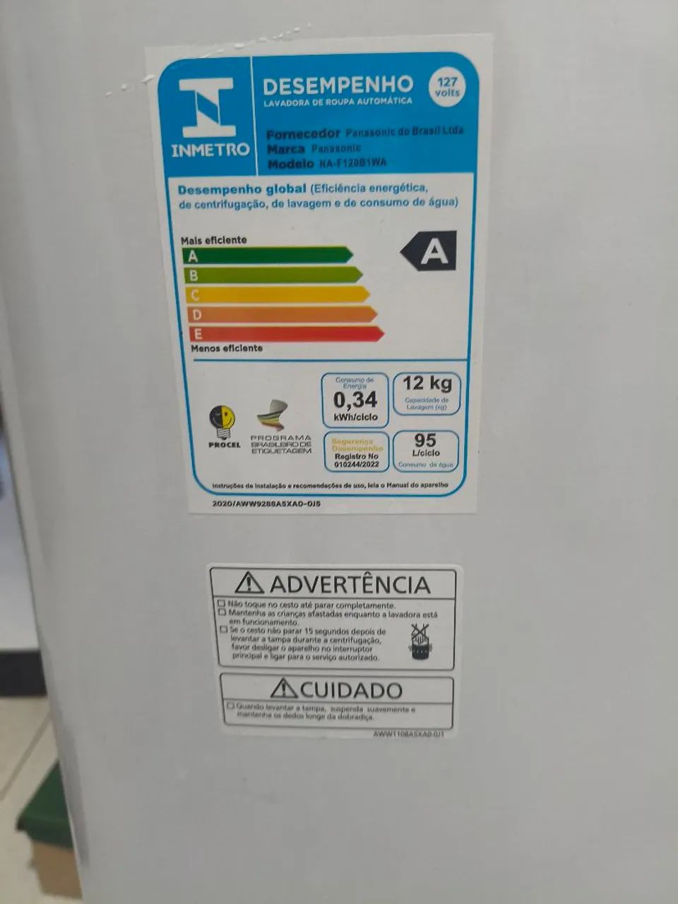 Máquina de lavar Panasonic  - Foto 3