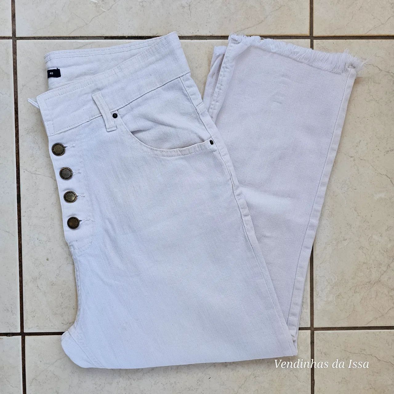 Calça Jeans Feminina Branca Marfinno Renner - Foto 2