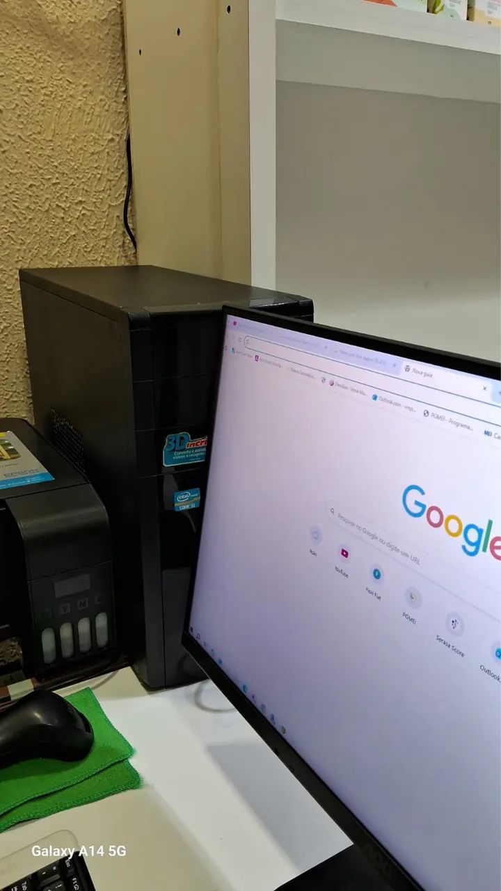 PC para você estudar trabalhar ou jogar processador Intel Core i5 Memória 12GB SSD 512GB