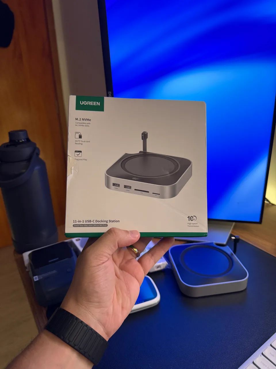 Hub UGREEN para Mac mini m4 com suporte a SSD - Foto 2
