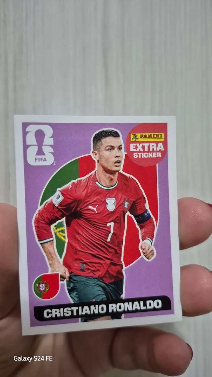 Figurinha Extra panini Cristiano Ronaldo 